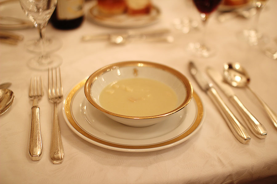 甘みの有る冬キャベツのクリームスープ